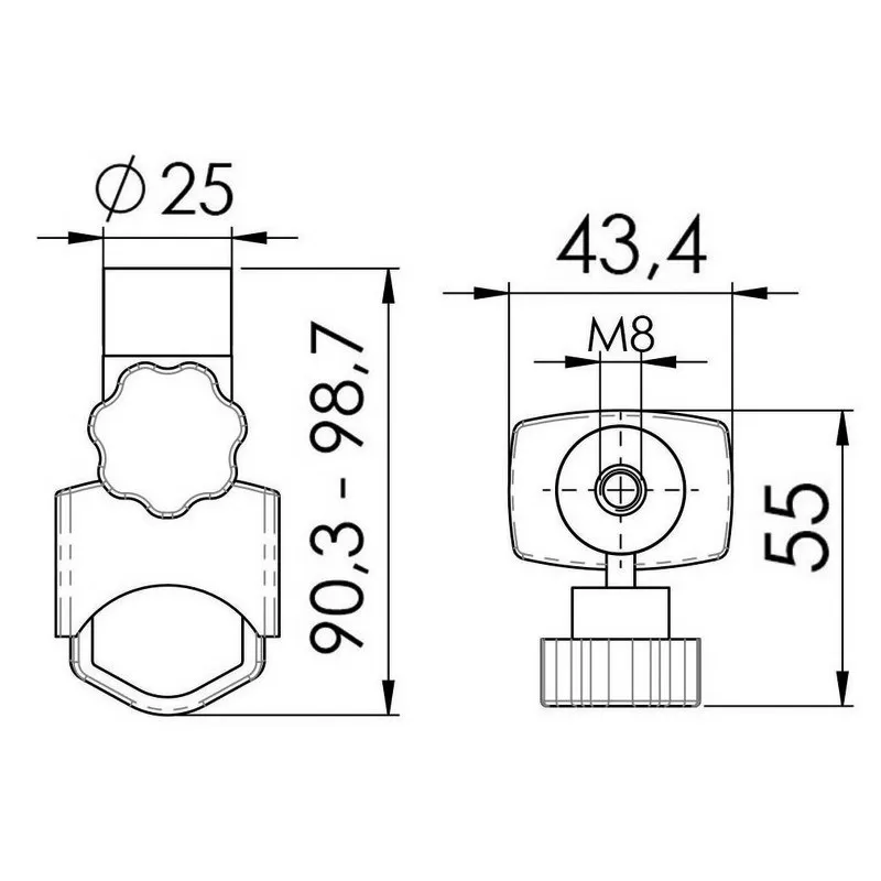 Osculati Kit Support SUP Ou Passerelle Acier Inox Standard OSC-42.365