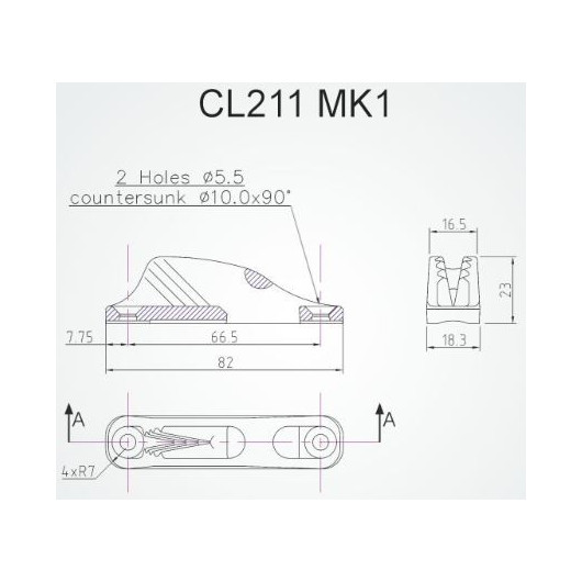 Clamcleat CL211 Mk1