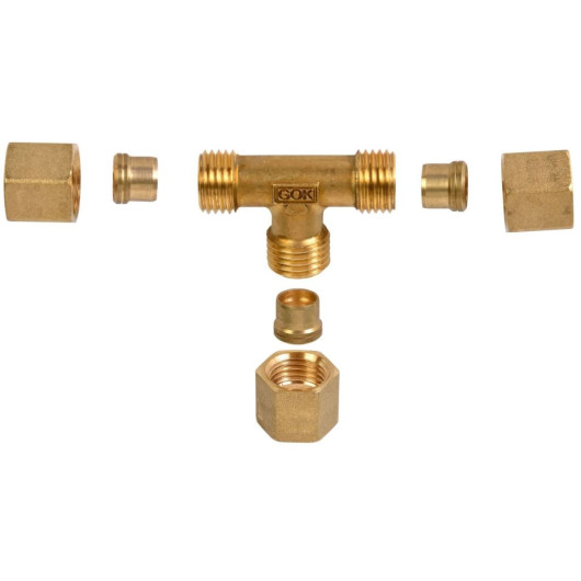 GOK Raccord gaz en T RSV 8 pour bateau.