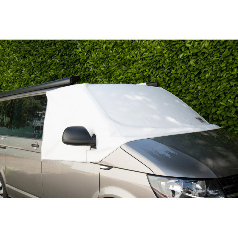 Housse De Pare-brise Avant Sur Mesure Pour VW T5 T6 - Tissu Oxford 600D, Protection UV, Coupe-vent - Pour Camping-car, Fourgon