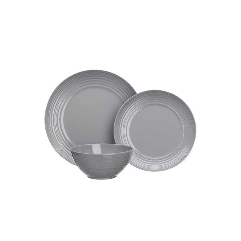 Assiette en mélamine grise 26.5 cm KAMPA DOMETIC - Latour Tentes et