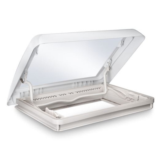 Midi Heki FL Dometic | Lanterneau 700 x 500 blanc à barre de levage pour camping-car et fourgon aménagé