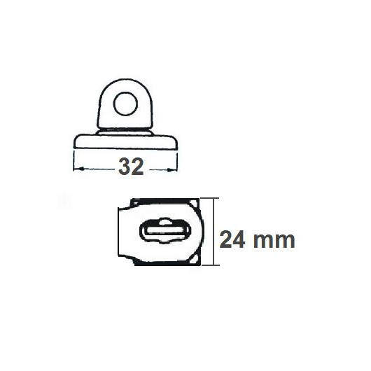 Equipement bateau et camping-car, OSCULATI Charnière de fermeture pour porte et coffre extérieur.