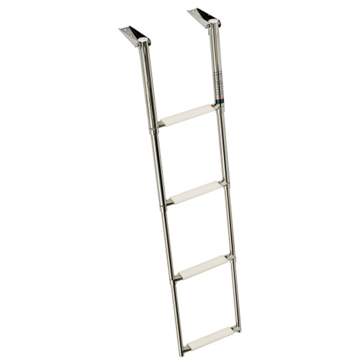 Echelle de plate-forme Standard Osculati | échelle de bain inox arrière pour bateau 4 marches blanches