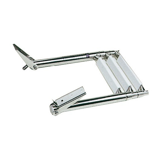 Echelle de plate-forme Standard Osculati | échelle de bain inox arrière pour bateau| repliée