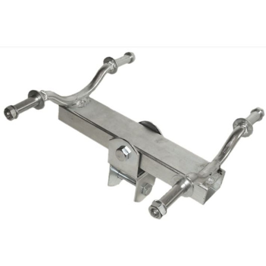 Etrier mobile pour galet de remorque bateau.