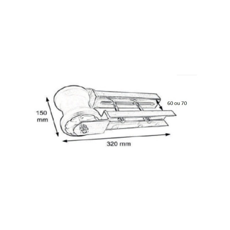 Support De Treuil Pour Remorque Bateau DNShorix - Rouleau