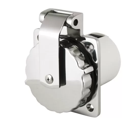 Prise de quai Inox 16A Osculati | prise de raccordement électrique 230V pour bateau