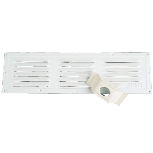 FAP Grille alu laqué blanc 495 x 143 mm
