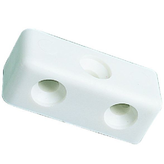 Fixation rectangle 3 trous DECMO | équerre meuble pour van, camping-car et bateau