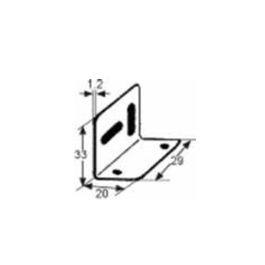 DECMO Equerre acier 33 x 29 mm