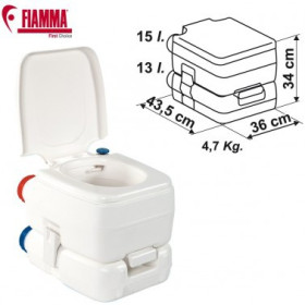 Accessoire bateau et camping-car : WC chimique portable FIAMMA Bi-Pot 34