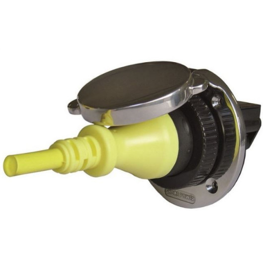 Prise de quai MP16-10 Ratio | prise inox 230V CEE pour bateau et camping-car | Avec fiche connectée