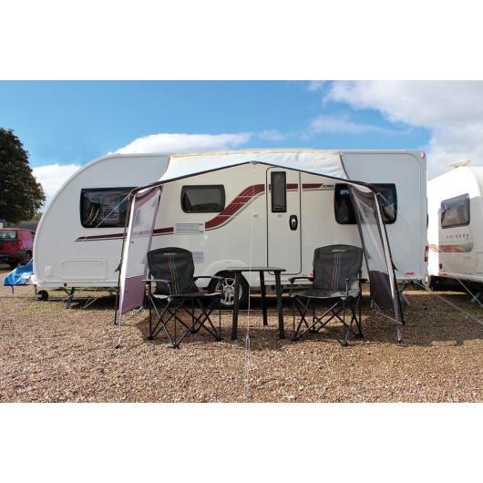 Auvent camping-car Techline Canopy Outdoor Revolution | installé sur caravane