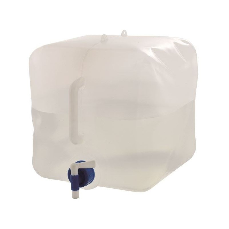 Bidon D’eau Pliable 5L Omnikryp – Avec Robinet Inox, En PE Alimentaire, Pour Camping, Rando, Réserve D’eau D’urgence (lot De 2)