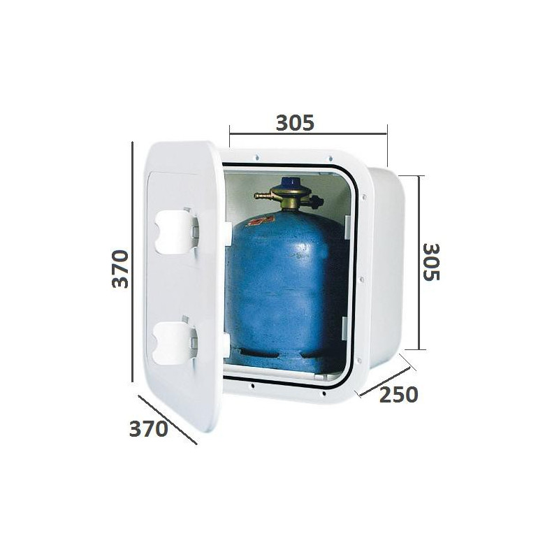 Coffre rangement bouteille gaz