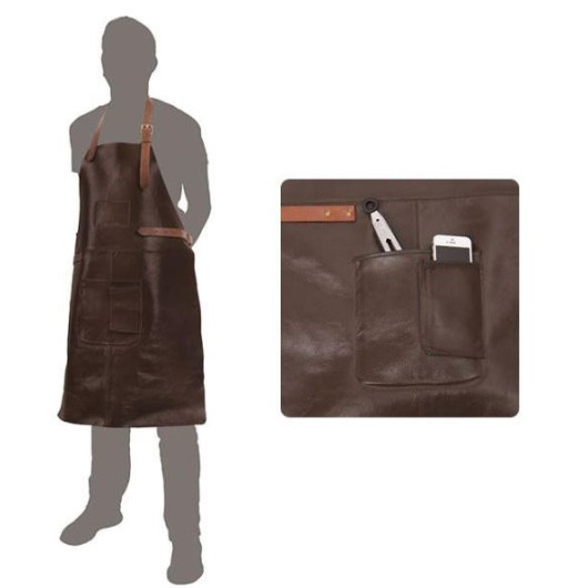 HT Tablier cuir pour barbecue & cuisine