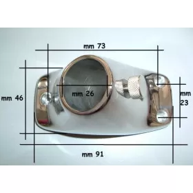 Embase inox pour hampe ø 25 mm Arc Marine - fixation mât de pavillon bateau à moteur