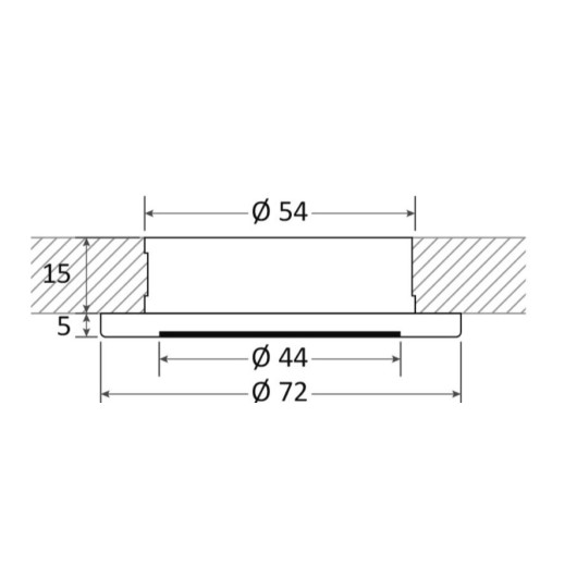 OSCULATI Spot LED Rond  Dimmable