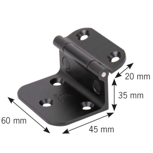 CARBEST Charnière aluminium à angle