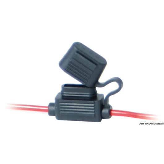 Porte fusible enfichable étanche Trem | protection circuit 12/24V DC pour van, bateau et camping-car