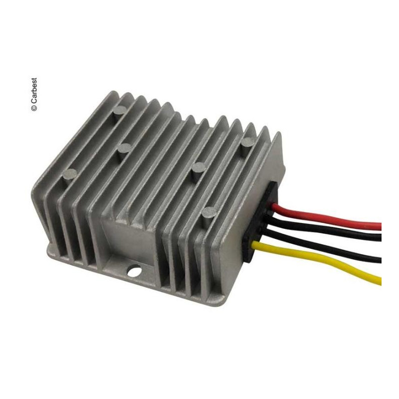 Convertisseur DC-DC 24V Vers 12V 5A 60W – Boîtier Aluminium Haute Efficacité – Idéal Solaire, Robot, Audio