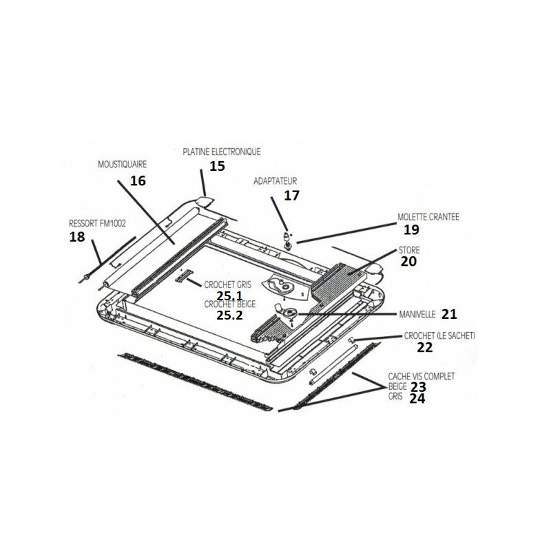 DOMETIC Seitz Pi ces D tach es Heki III Pour Camping car DOMETIC Seitz Pi ces D tach es Heki III Pour Camping car