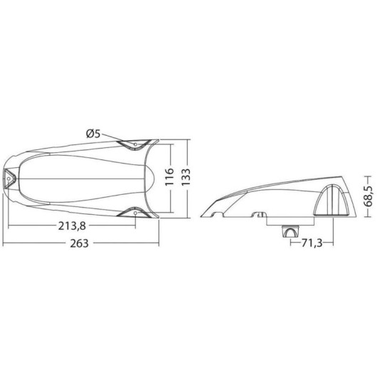 OSCULATI Boite dorade aérateur profilé bateau accessoire voilier ou vedette | dimensions dorade