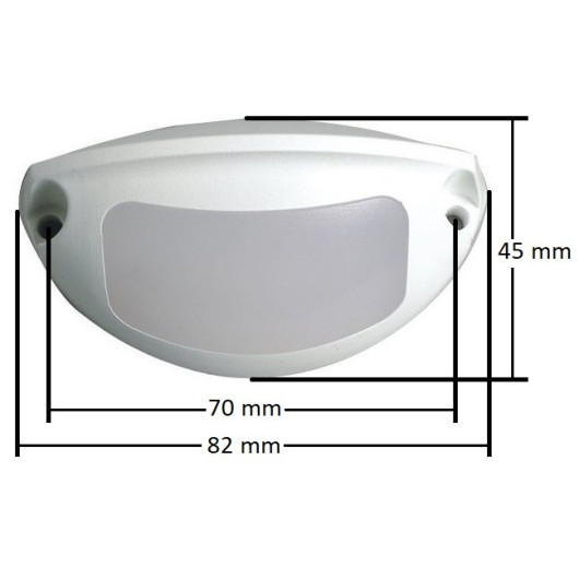 OSCULATI spot led de cockpit dimensions.