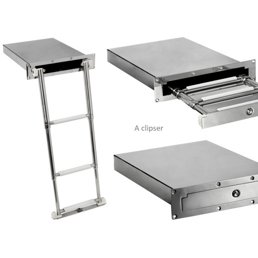 OSCULATI Echelle escamotable inox