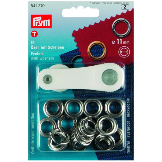 Equipement & matériel bricolage bateau & camping-car : PRYM Oeillet de fixation laiton ø 11 mm pour bache, taud et rideau !