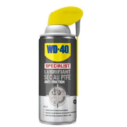 Lubrifiant Sec WD-40 au PTFE | Dégrippant et graisse