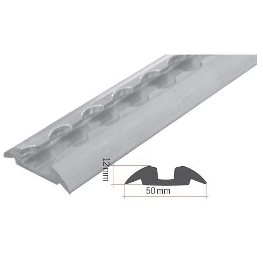 Rail d'arrimage en saillie semi circulaire Reimo | aménagement soute camping-car | aluminium