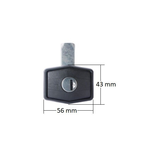 STS Serrure Push hexagonale