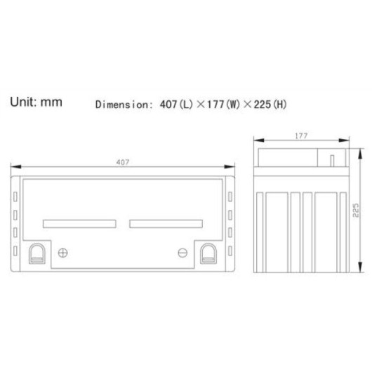 EM Batterie GEL plomb carbone 130Ah