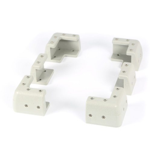 Kit cornières universel pour panneau solaire | Fixation robuste pour camping-car, bateau et van | | blanc
