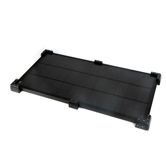 Kit cornières universel pour panneau solaire | Fixation robuste pour camping-car, bateau et van | avec panneau