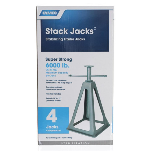 Stack Jacks CAMCO - chandelles aluminium pour remorque, caravane et camping-car