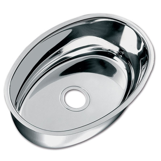 Evier ovale 382 x 265 mm Can | évier inox encastrable pour bateau, fourgon et camping-car