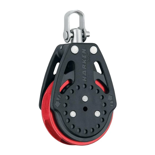 HARKEN Poulie Simple  émérillon Carbo Ratchet RED