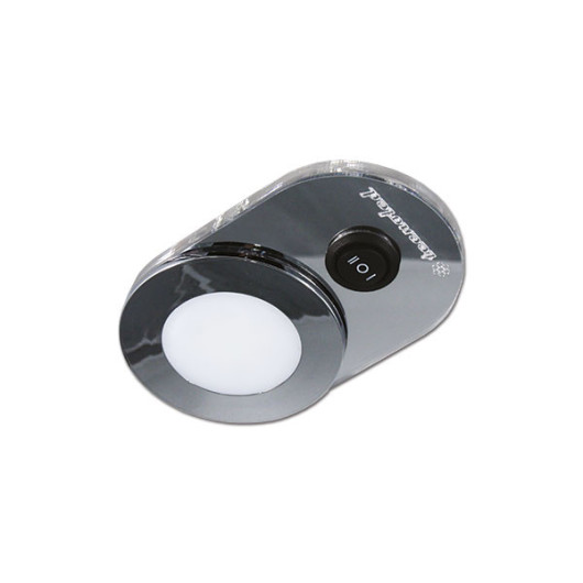 Plafonnier ovale avec interrupteur 12 V Technoled | éclairage fourgon camping-car | H2R Equipements