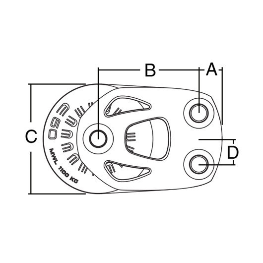 HARKEN Big Boat Element plat pont simple