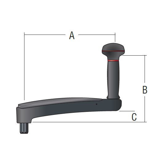 HARKEN Manivelle 254 mm sans blocage