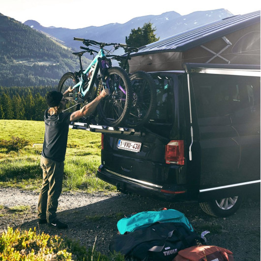 WanderWay T6/T6.1 THULE - porte-vélos pour hayon de van VW T6 et T6.1 - porte-vélos vanlife