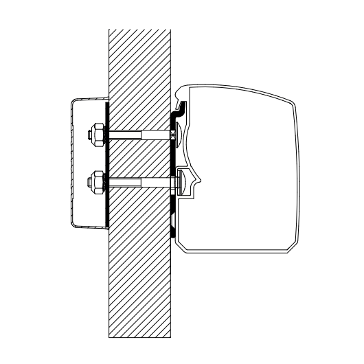 THULE Kit Omnistor 3200 montage en paroi