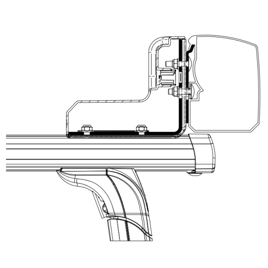 THULE Kit Omnistor 3200 montage sur galerie