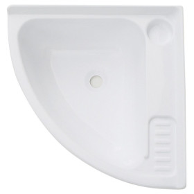 Lavabo d’angle Soltherm 400 x 400 mm pour salle de bain camping-car, fourgon et bateau