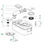 Piéce détachée de cassette Thetford pour le camping car 