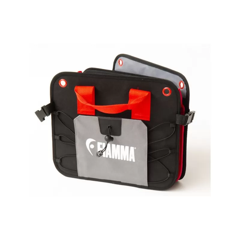 Organizer Da Viaggio Fiamma Pack S - Rosso/Nero, Poliestere, Leggero E Compatto - Foto 7
