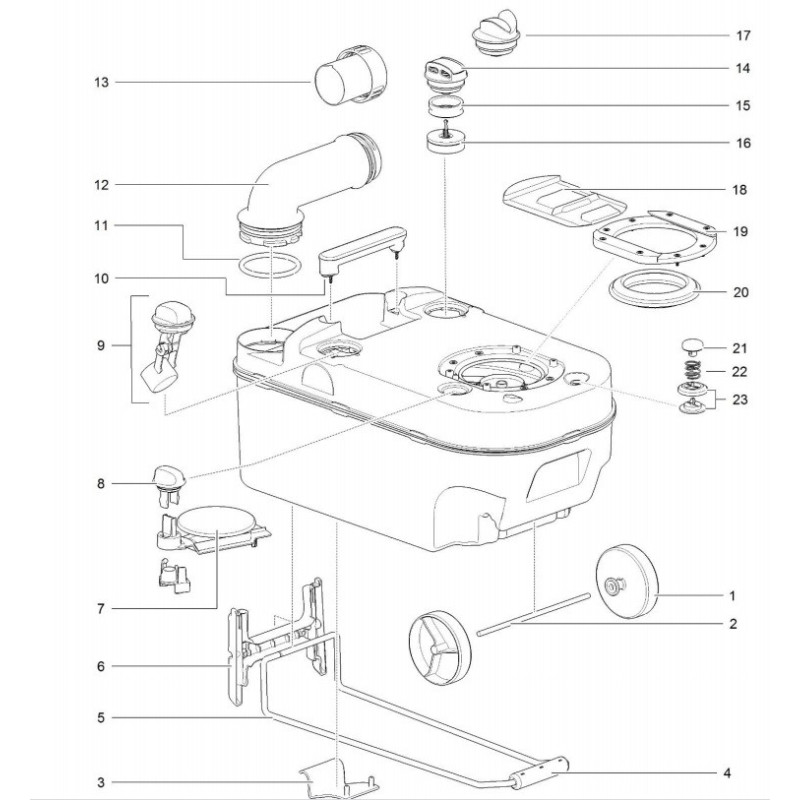 Cassette De Ventilation Extérieure Thetford C220 - Bouchon Soupape 2378806 - NEUF
